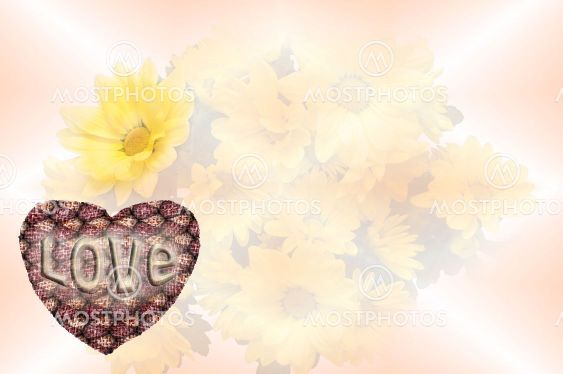 Card design. Love symbol. Valentine's Day concept.