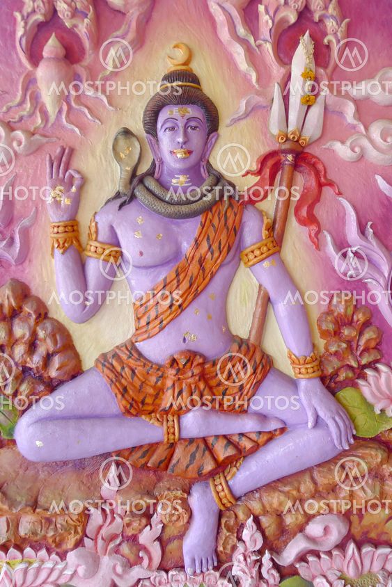 The statue in the temple