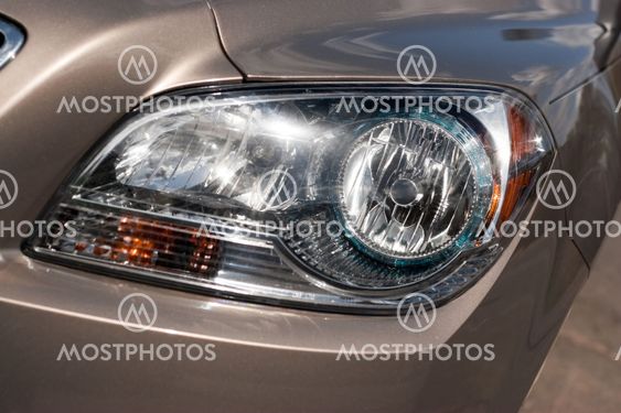 Car Headlight Detail