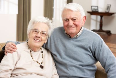 Portrait Of Happy Senior Couple At Home