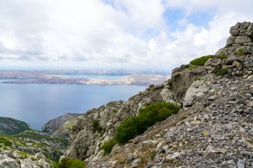 Typical Croatian, Dalmatian Adriatic seaside natural...