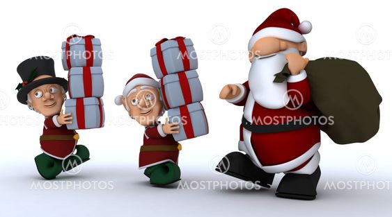 Christmas Elf Waving Hello