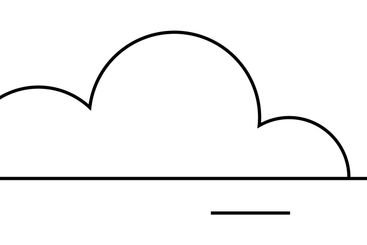 Feather, cloud outline, and rating stars for modern...