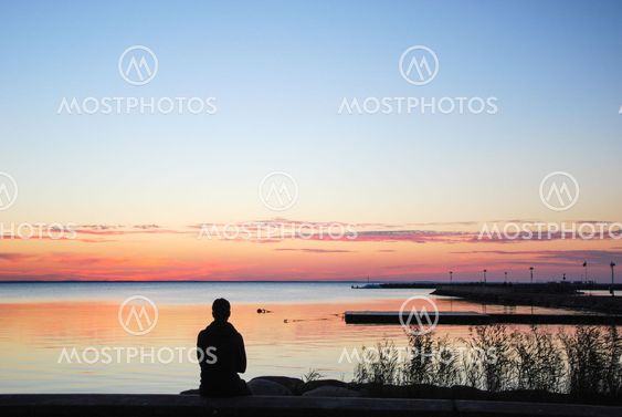 Watching sunset