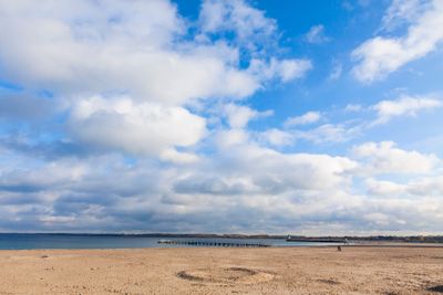 Beach at the Baltic seacoast in Travemunde, Germany