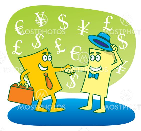 Business cards closing the deal