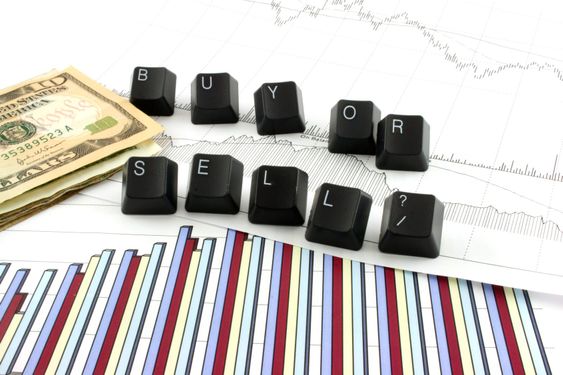 Business Charts with BUY OR SELL