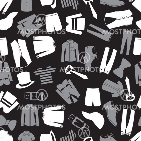 mens clothing seamless pattern eps10