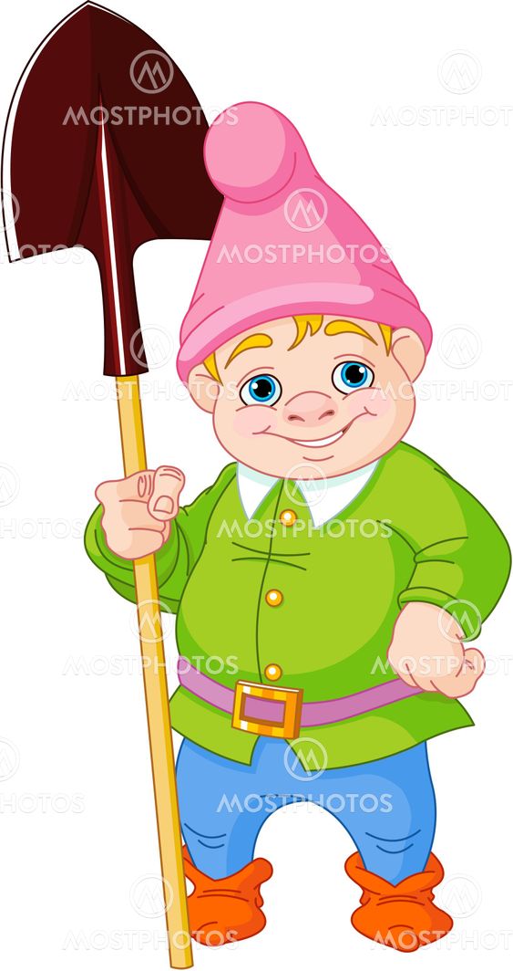 Garden Gnome kauhaa kanssa