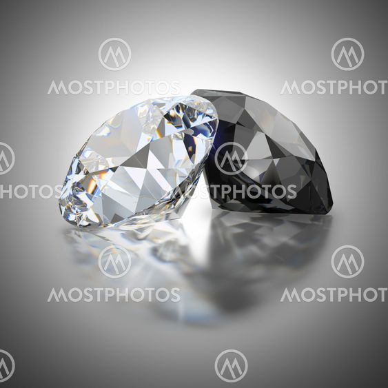 white and black diamond