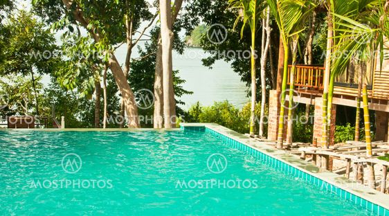 Corner of the pool.