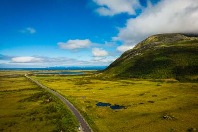 Gimsoya island landscape Lofoten Norway