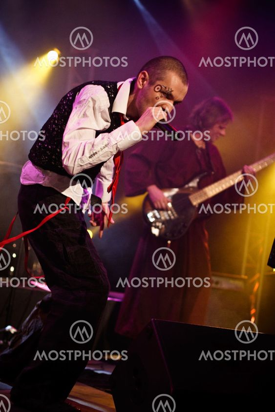 MOSCOW - MARCH 9: Razoom band performs at OTV2 live show on March 9, 2009 in Moscow, Russia