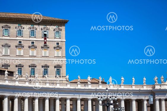 Pope Francis in Vatican during Angelus prayer