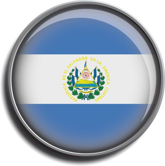 flag icon web button el salvador
