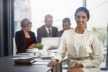 Office, portrait and businesswoman with smile for...