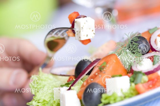 Healthy greek salad
