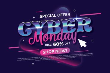 Cyber monday theme