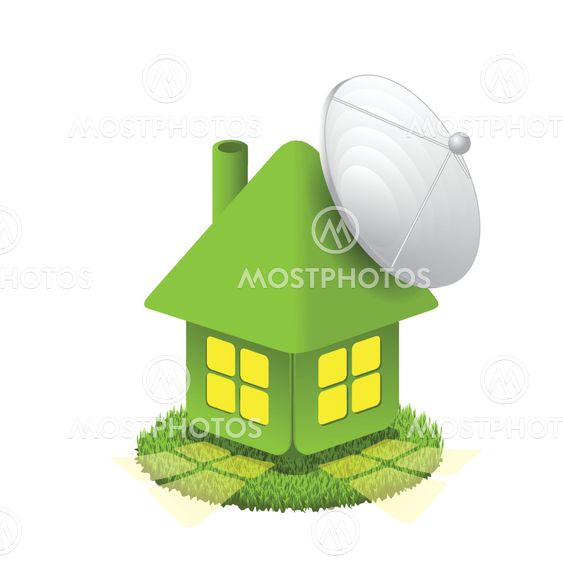 house with antenna