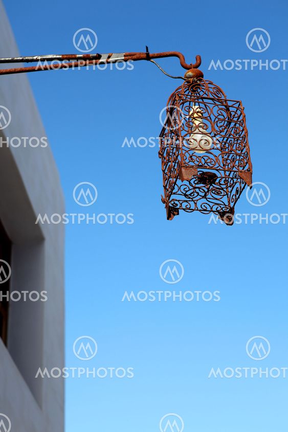 Street lamp in Morocco