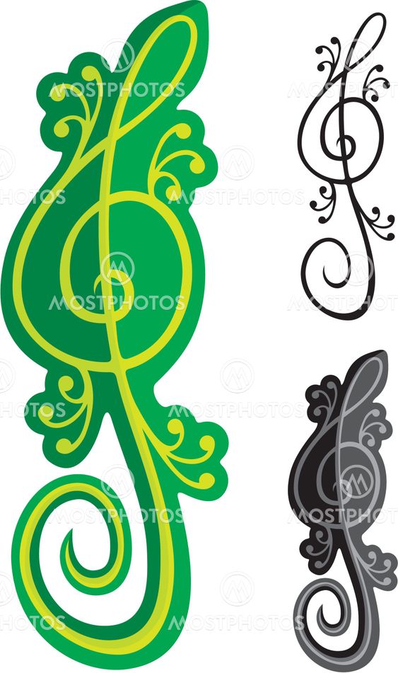 Lizards treble clef