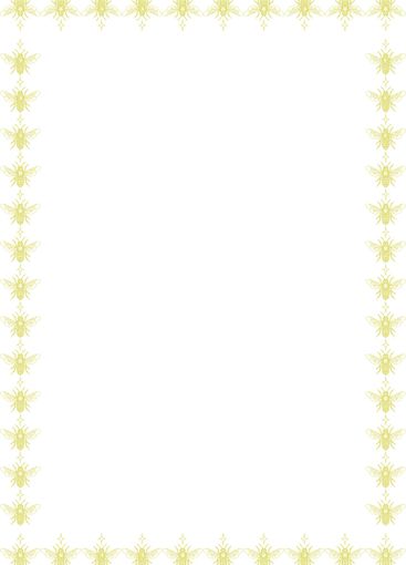 Frame of cute honey bee animal. Honey bee vector...