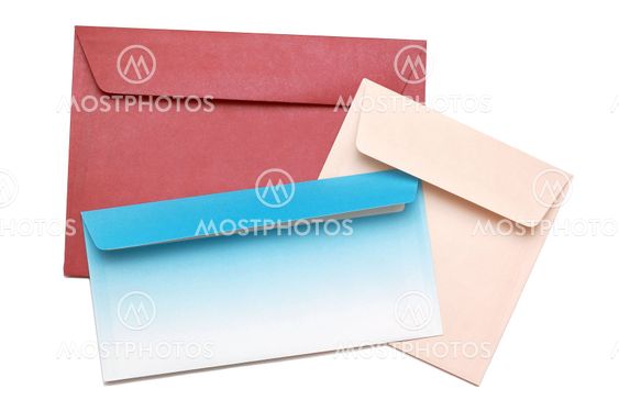 Envelope isolated on white background