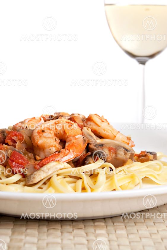 Katkarapu Scampi kanssa Linguine