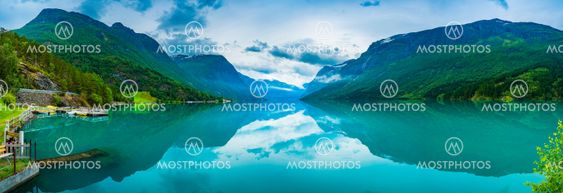 lovatnet lake Beautiful Nature Norway.
