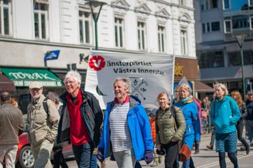 Första maj med Vänsterpartiet i Malmö