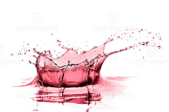 red wine splash