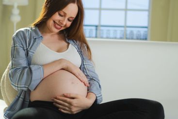 Pregnancy motherhood people expectation future. Pregnant...