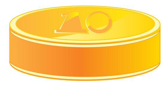 Coin from gild