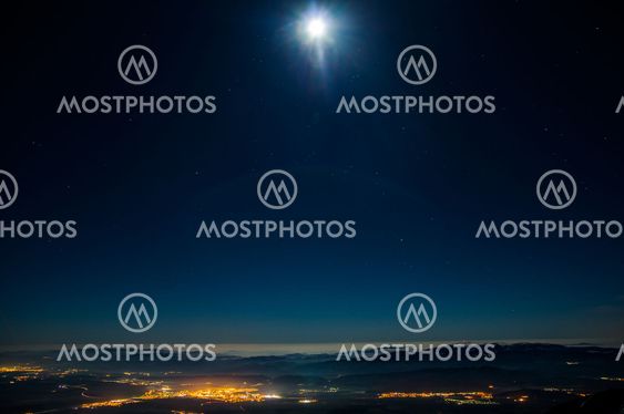 Night view of the countryside