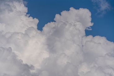Natural daylight and white clouds floating on blue sky...
