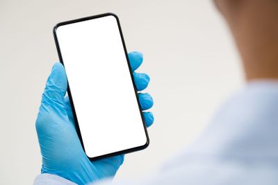 Man On Quarantine Using Cellphone