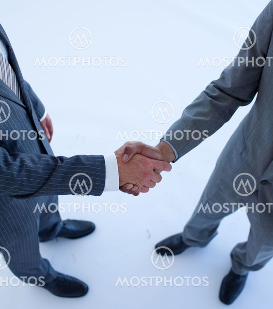 Close-up of handshake in business