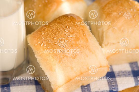 Homemade bread bun