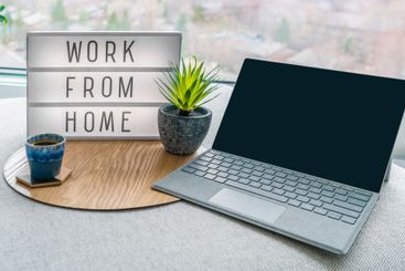 Working from home remote work inspirational social media...