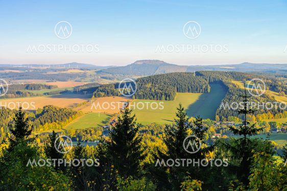 the mountain Baerenstein in the Erzgebirge