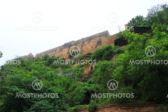 Gwalior india fort and Gurdwara Bandi Chhor marble Temple