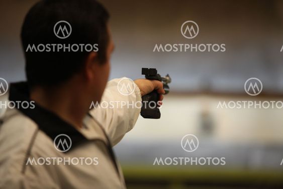 man with a gun