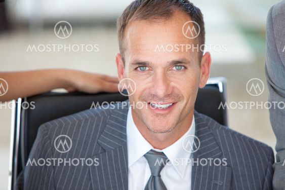 Portrait of a business manager in office