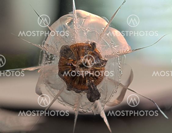 HDR bullet impact on bullet resistant plastic