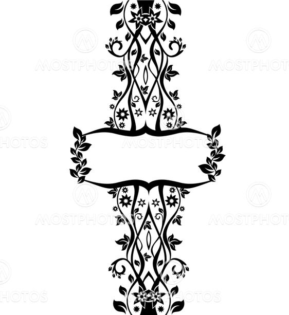 vector floral frame illustration