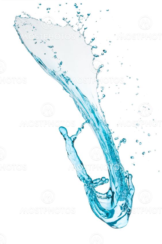 turquoise water splash