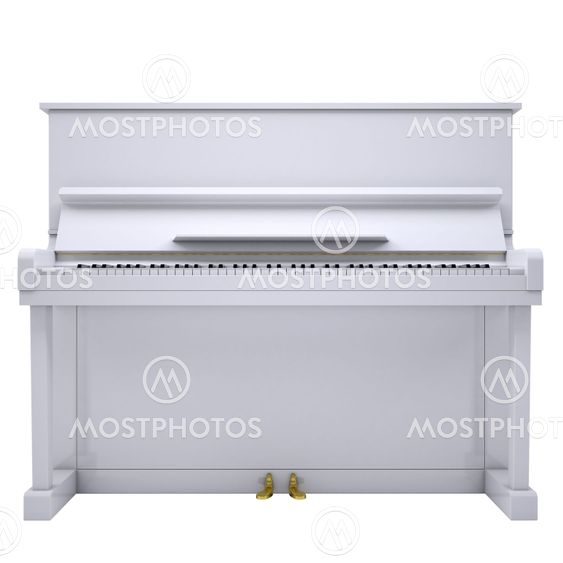 White piano