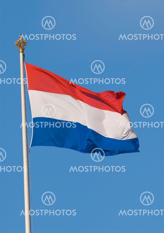 Dutch Flag at Paleis Het Loo (Royal Palace in Apeldoorn, The Netherlands)