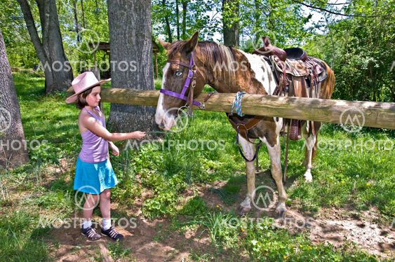 Girl and Horse