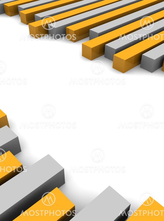 Orange and gray abstract 3d rendered background